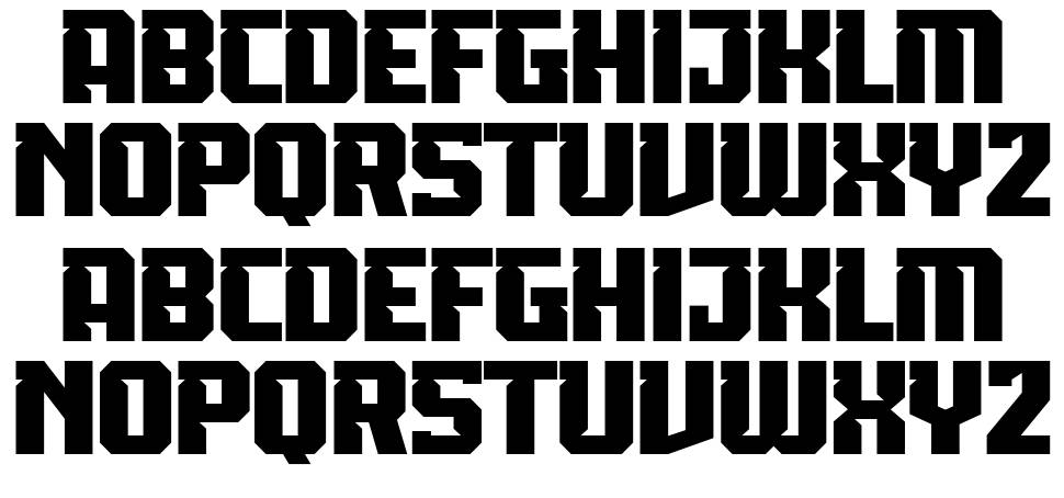 Clowsh font specimens