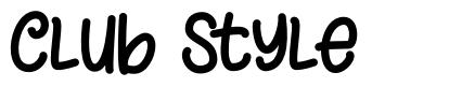 Club Style font