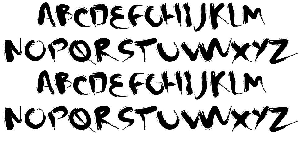 CM Squish font specimens