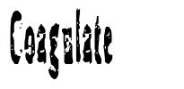 Coagulate шрифт