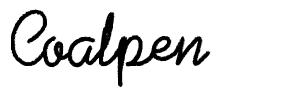 Coalpen font