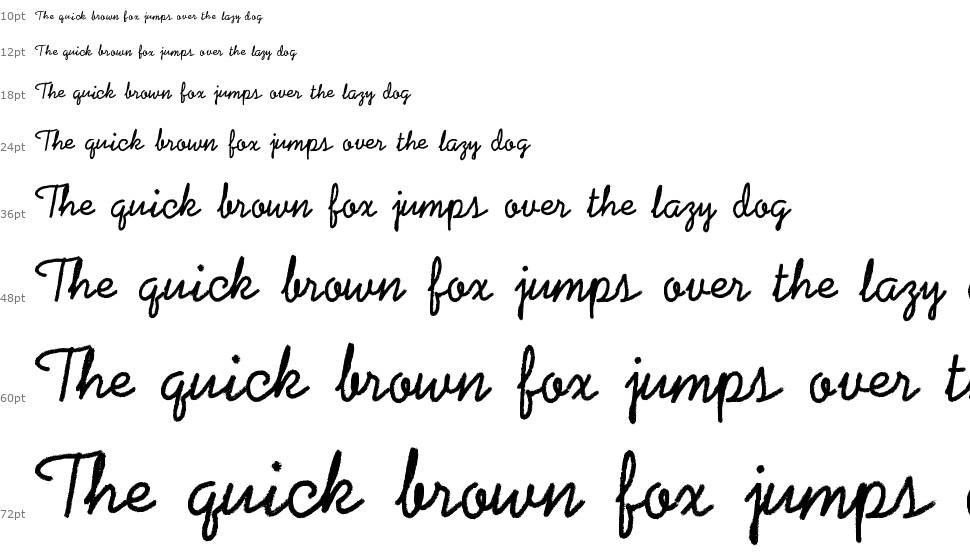 Coalpen font Waterfall