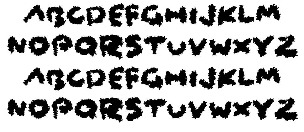 Coarse Fuzz font Örnekler
