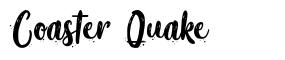Coaster Quake шрифт