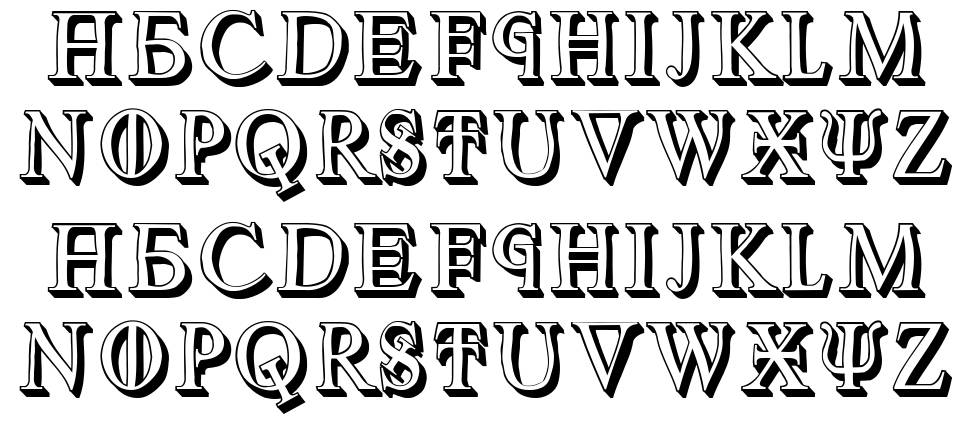 Cochem font specimens