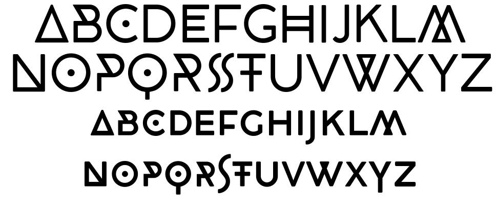 CocoBiker font specimens