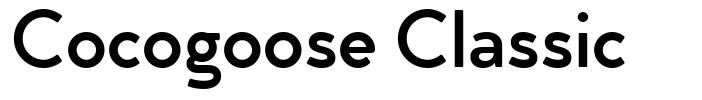 Cocogoose Classic шрифт