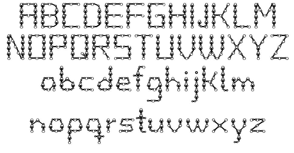 COD font specimens