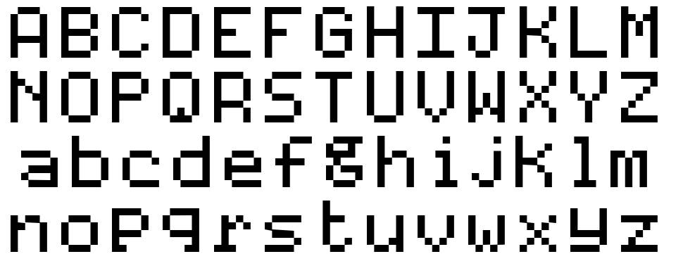 Code 7x5 font Örnekler