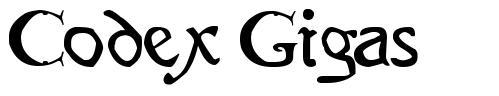 Codex Gigas шрифт
