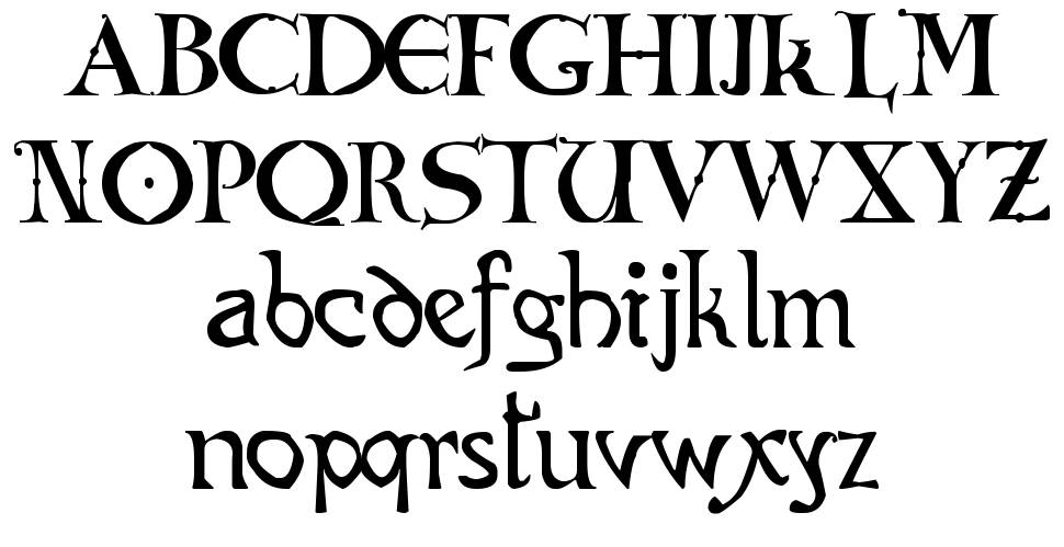Codex Gigas font Örnekler