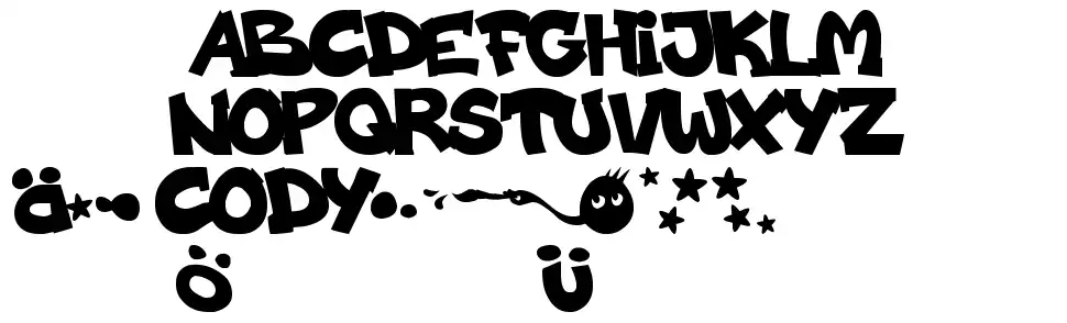 Codygrafffont specimens
