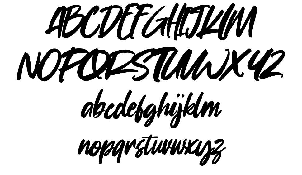 Coffee First font Örnekler