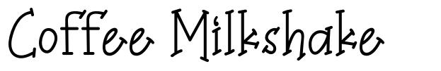 Coffee Milkshake schriftart