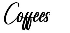 Coffees шрифт