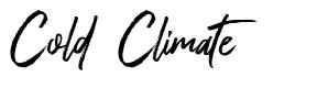 Cold Climate font