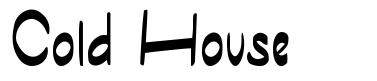 Cold House font