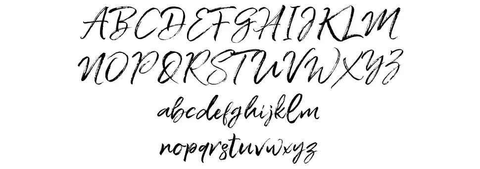 Coldays Memories Brushfont specimens