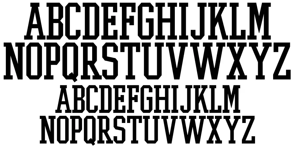 College Boyfont specimens