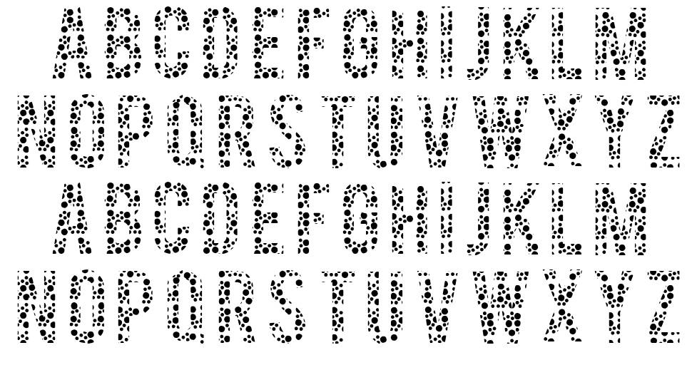 Color Blind font specimens