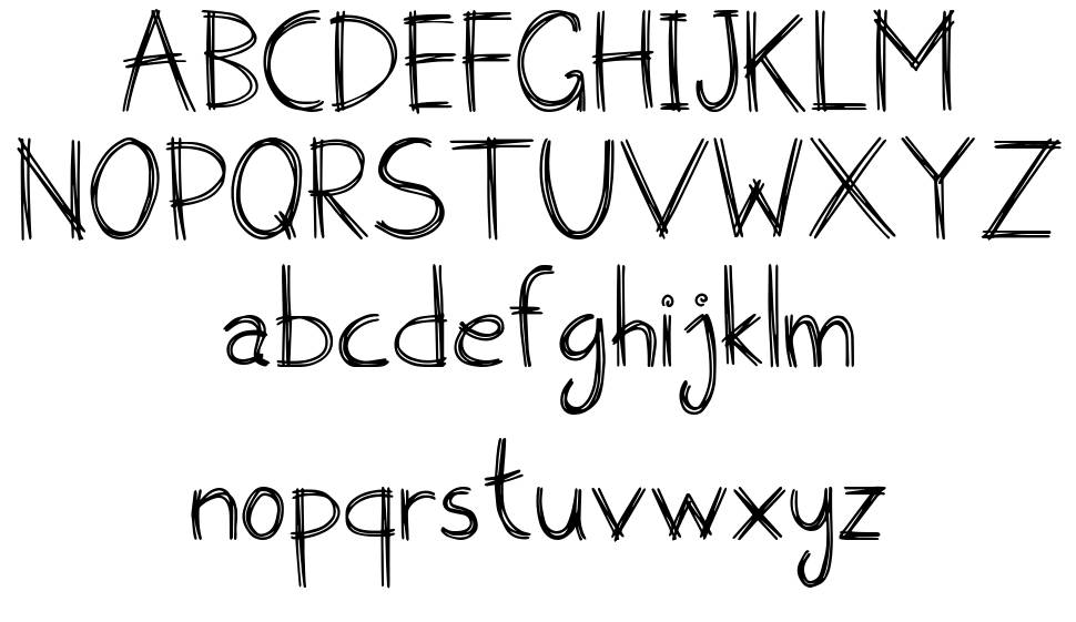 Colored Pencils font by Ni Luh Purnamawati FontRiver