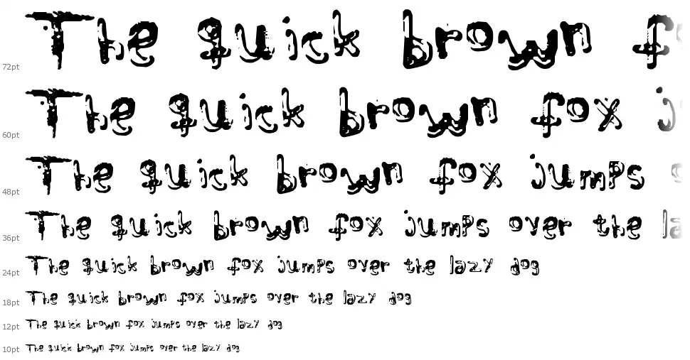 Colour Blindfont waterfall
