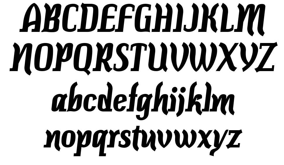 Colourbars-Bold font specimens