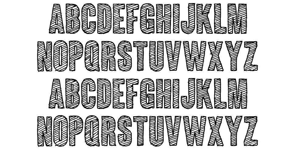 Coluna Sketch font specimens