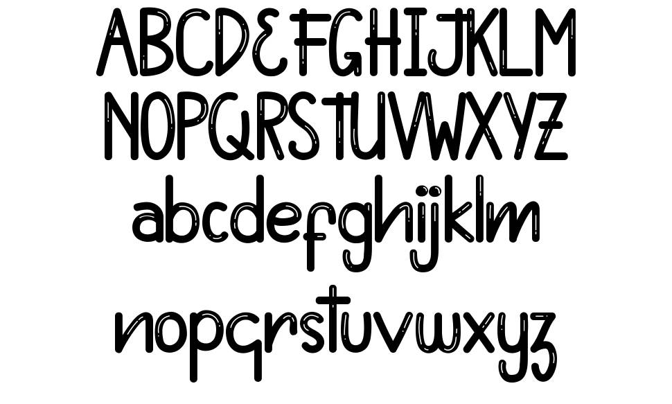 Comethru font Örnekler