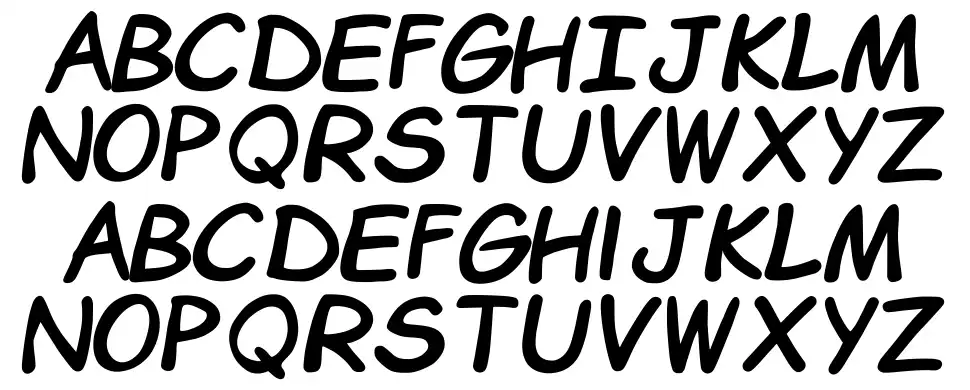 Comic Chuckfont specimens