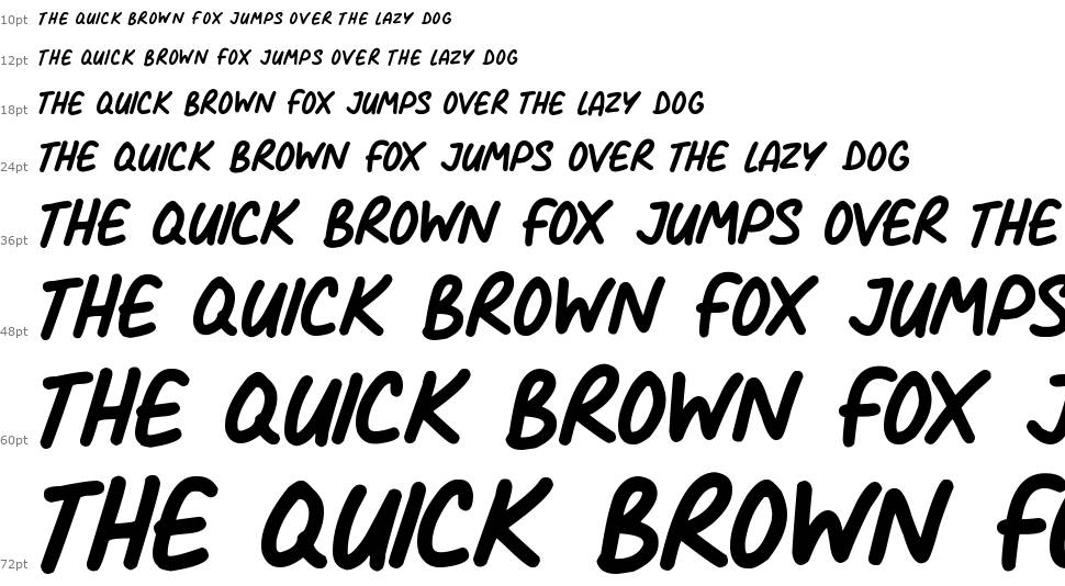 Comic Marker Deluxe font Waterfall