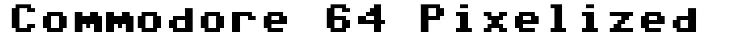 Commodore 64 Pixelized шрифт