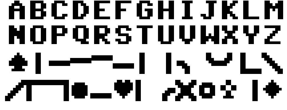 Commodore Server font specimens