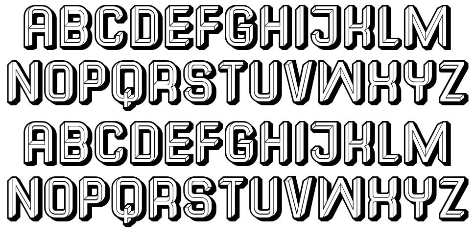 Common font specimens