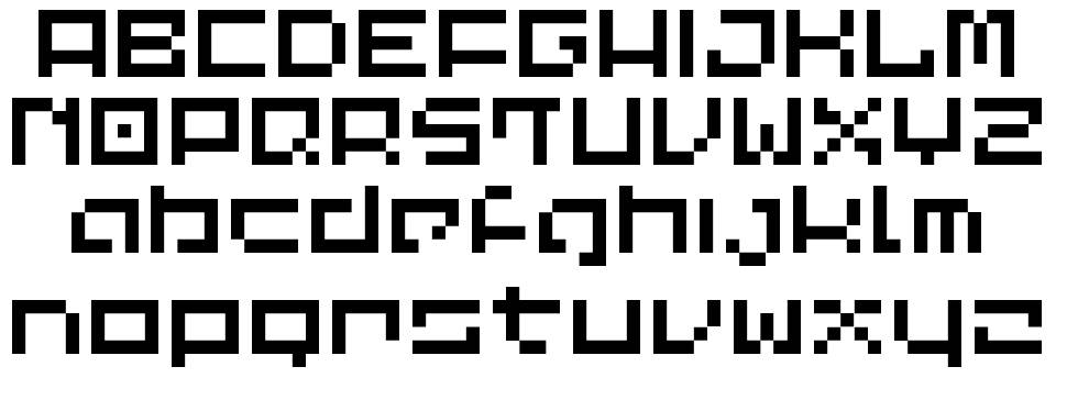 Common Pixel font specimens