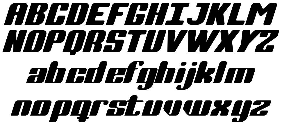 Complete font specimens