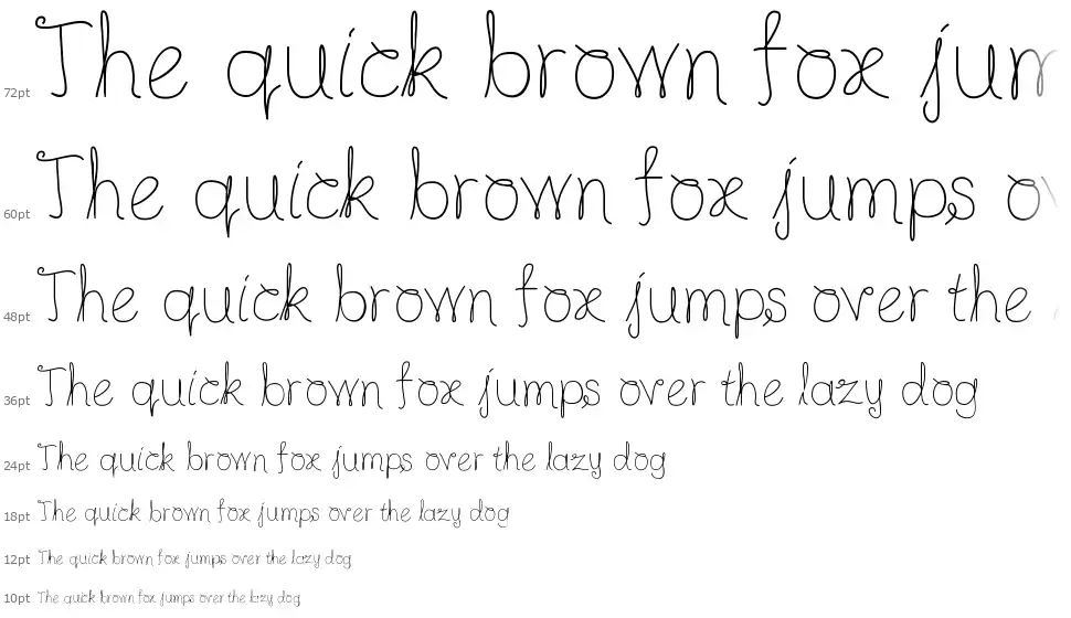 Completely Scriptedfont waterfall