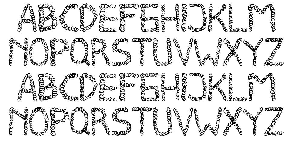 Complicated font Örnekler