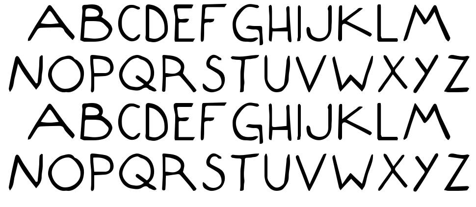 Composition font specimens