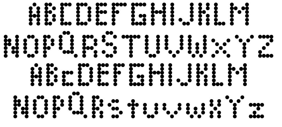 Computer Art Project font specimens