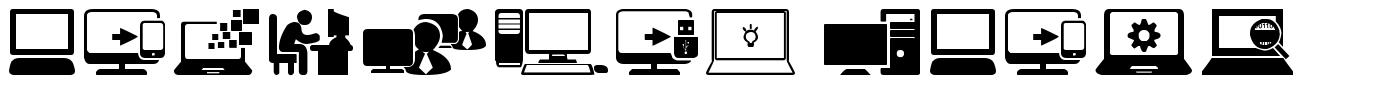 Computer icons carattere