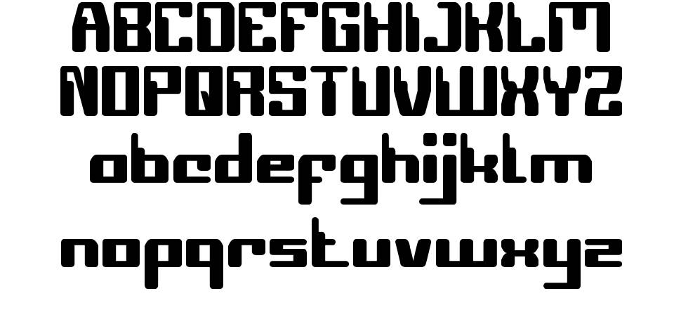 Computer Robot font Örnekler