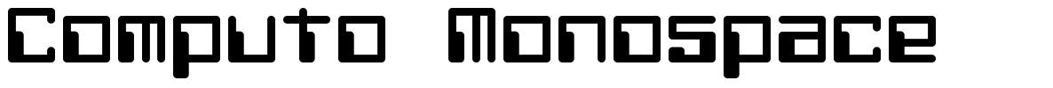 Computo Monospace шрифт