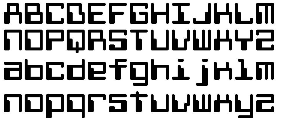 Computo Monospace 字形 标本