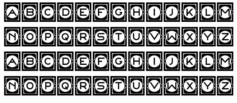 Concave Frames písmo Exempláře