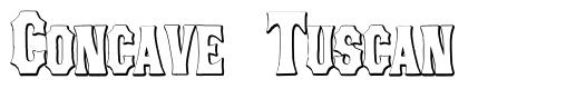 Concave Tuscan 字形