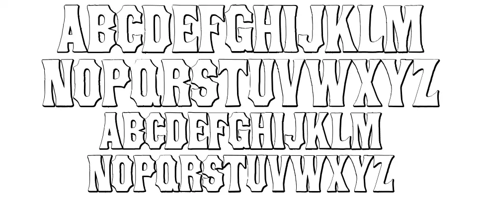 Concave Tuscanfont specimens