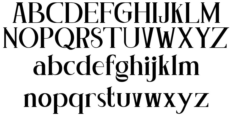Concetta Kalvani Serif font specimens