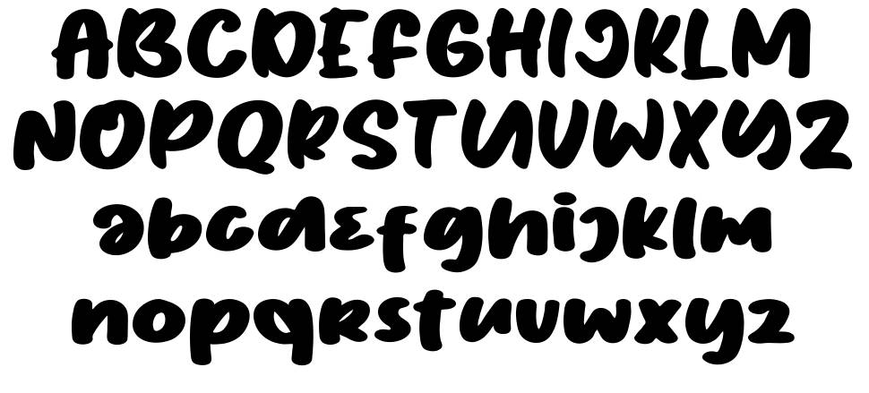 Concrete Fantasia 字形 标本