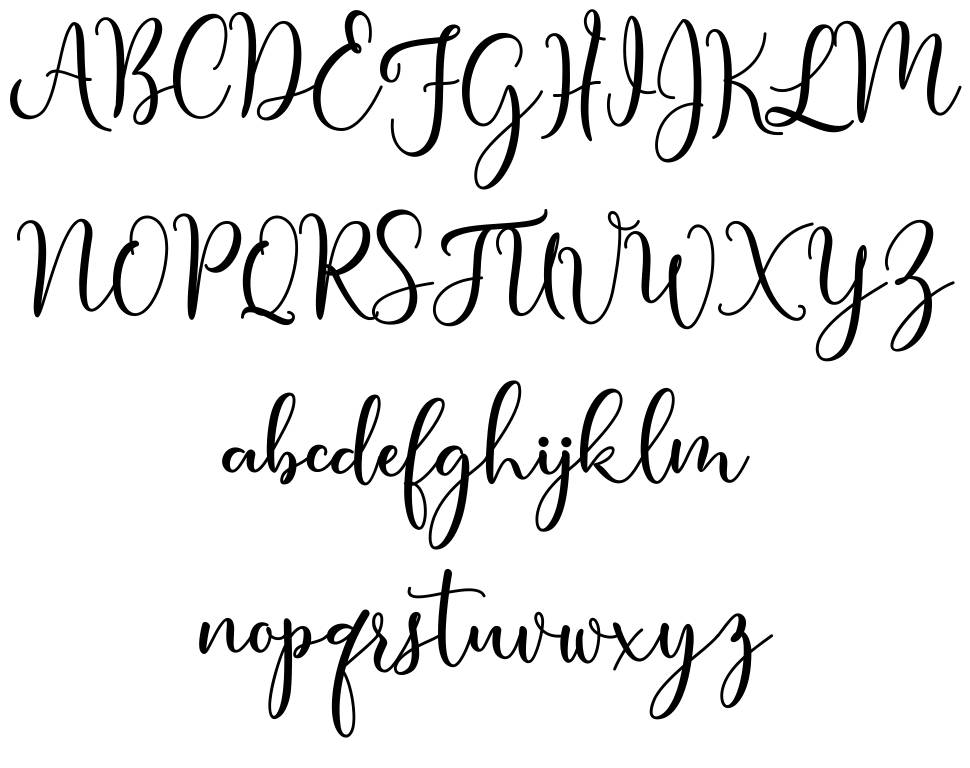 Condita font specimens